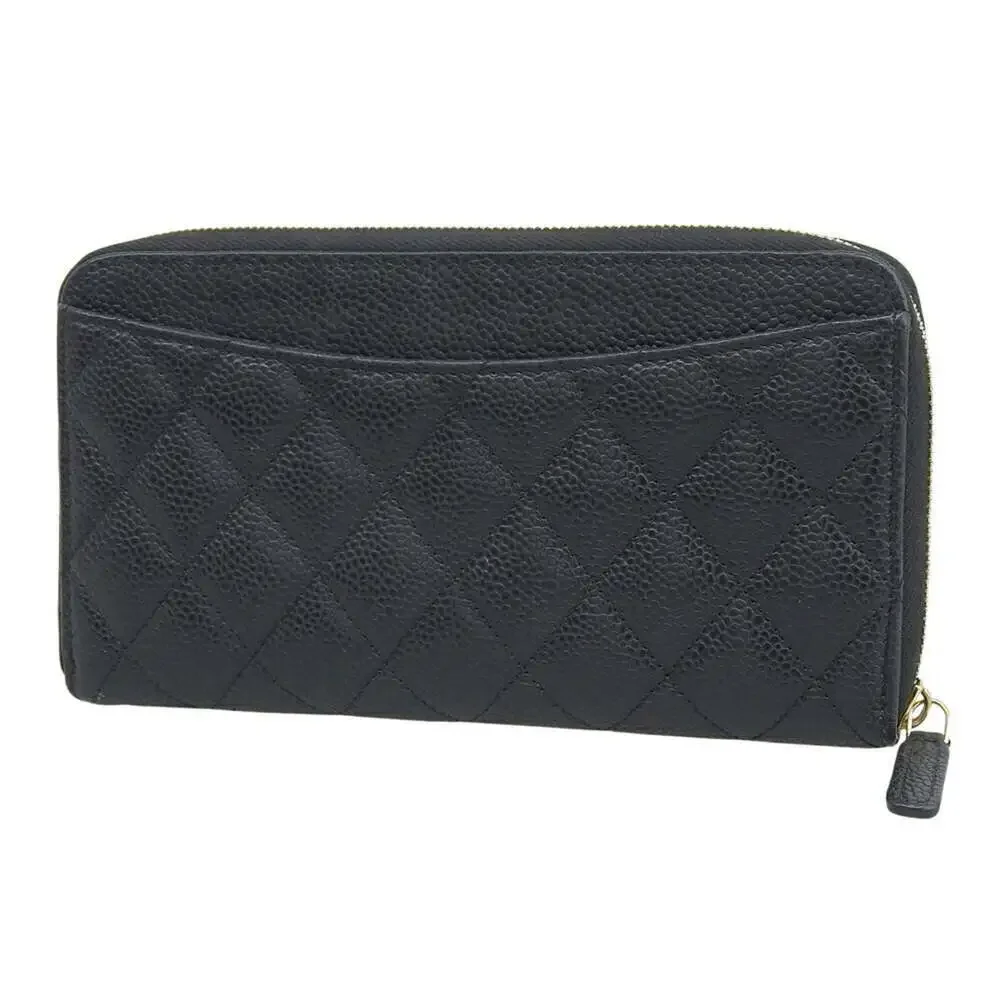 CHANEL Black Logo Wallet